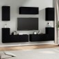 vidaXL Set de muebles para TV 7 piezas madera contrachapada negro vidaXL Set de muebles para TV 7 piezas madera contrachapada negro