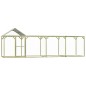vidaXL Jaula gallinero madera impregnada pino y acero 6x1,5x2 m vidaXL Jaula gallinero madera impregnada pino y acero 6x1,5x2 m