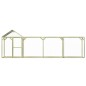 vidaXL Jaula gallinero madera impregnada pino y acero 6x1,5x2 m vidaXL Jaula gallinero madera impregnada pino y acero 6x1,5x2 m