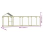 vidaXL Jaula gallinero madera impregnada pino y acero 6x1,5x2 m vidaXL Jaula gallinero madera impregnada pino y acero 6x1,5x2 m