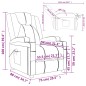vidaXL Sillón de masaje de cuero sintético blanco crema vidaXL Sillón de masaje de cuero sintético blanco crema