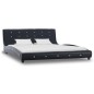 vidaXL Cama con colchón viscoelástico cuero sintético negro 160x200cm vidaXL Cama con colchón viscoelástico cuero sintético negro 160x200cm