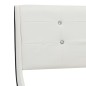 vidaXL Cama y colchón viscoelástico cuero sintético blanco 160x200 cm vidaXL Cama y colchón viscoelástico cuero sintético blanco 160x200 cm