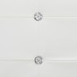vidaXL Cama y colchón viscoelástico cuero sintético blanco 120x200 cm vidaXL Cama y colchón viscoelástico cuero sintético blanco 120x200 cm
