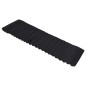 vidaXL Cojín para tumbona piel de ante negro vidaXL Cojín para tumbona piel de ante negro
