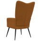 vidaXL Silla de relajación de terciopelo marrón