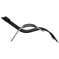 vidaXL Tumbonas 2 unidades textilene negro y gris vidaXL Tumbonas 2 unidades textilene negro y gris