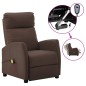 vidaXL Sillón de masaje eléctrico cuero sintético marrón vidaXL Sillón de masaje eléctrico cuero sintético marrón