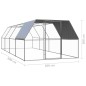 vidaXL Jaula gallinero de exterior de acero galvanizado 3x8x2 m vidaXL Jaula gallinero de exterior de acero galvanizado 3x8x2 m