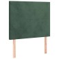 vidaXL Cama box spring con colchón terciopelo verde oscuro 80x200 cm vidaXL Cama box spring con colchón terciopelo verde oscuro 80x200 cm