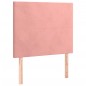 vidaXL Cama box spring con colchón terciopelo rosa 80x200 cm vidaXL Cama box spring con colchón terciopelo rosa 80x200 cm