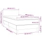 vidaXL Cama box spring colchón y LED terciopelo verde oscuro 80x200 cm vidaXL Cama box spring colchón y LED terciopelo verde oscuro 80x200 cm