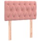 vidaXL Cama box spring colchón y LED terciopelo rosa 80x200 cm vidaXL Cama box spring colchón y LED terciopelo rosa 80x200 cm