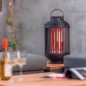 Sunred Calefactor de mesa Indox de halógeno 1200 W negro Sunred Calefactor de mesa Indox de halógeno 1200 W negro