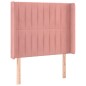 vidaXL Cama box spring colchón y LED terciopelo rosa 80x200 cm vidaXL Cama box spring colchón y LED terciopelo rosa 80x200 cm