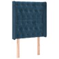 vidaXL Cama box spring colchón y LED terciopelo azul oscuro 80x200 cm vidaXL Cama box spring colchón y LED terciopelo azul oscuro 80x200 cm