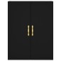 vidaXL Aparador alto madera contrachapada negro 69,5x34x180 cm vidaXL Aparador alto madera contrachapada negro 69,5x34x180 cm