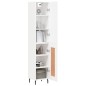 vidaXL Aparador alto madera contrachapada blanco 34,5x34x180 cm vidaXL Aparador alto madera contrachapada blanco 34,5x34x180 cm