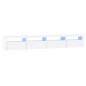 vidaXL Mueble de TV con luces LED blanco 240x35x40 cm vidaXL Mueble de TV con luces LED blanco 240x35x40 cm