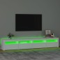 vidaXL Mueble de TV con luces LED blanco 240x35x40 cm vidaXL Mueble de TV con luces LED blanco 240x35x40 cm