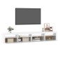 vidaXL Mueble de TV con luces LED blanco 240x35x40 cm vidaXL Mueble de TV con luces LED blanco 240x35x40 cm