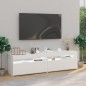 vidaXL Muebles de TV con luces LED 2 uds blanco brillante 75x35x40 cm vidaXL Muebles de TV con luces LED 2 uds blanco brillante 75x35x40 cm