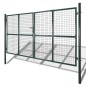 vidaXL Puerta de valla doble de acero con recubrimiento en polvo vidaXL Puerta de valla doble de acero con recubrimiento en polvo