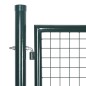 vidaXL Puerta de valla doble de acero con recubrimiento en polvo vidaXL Puerta de valla doble de acero con recubrimiento en polvo