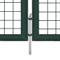 vidaXL Puerta de valla doble de acero con recubrimiento en polvo vidaXL Puerta de valla doble de acero con recubrimiento en polvo