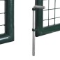 vidaXL Puerta de valla doble de acero con recubrimiento en polvo vidaXL Puerta de valla doble de acero con recubrimiento en polvo
