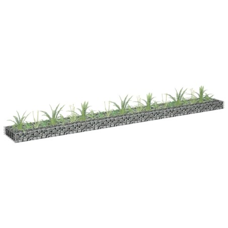 vidaXL Arriate de gaviones de acero galvanizado 270x30x10 cm