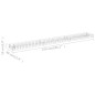 vidaXL Arriate de gaviones de acero galvanizado 270x30x10 cm vidaXL Arriate de gaviones de acero galvanizado 270x30x10 cm