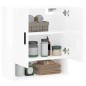 vidaXL Armario de pared madera de ingeniería blanco brillo 60x31x70 cm vidaXL Armario de pared madera de ingeniería blanco brillo 60x31x70 cm