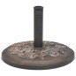 vidaXL Base de sombrilla de resina redonda bronce 9 kg vidaXL Base de sombrilla de resina redonda bronce 9 kg