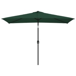 vidaXL Sombrilla rectangular verde 200x300 cm