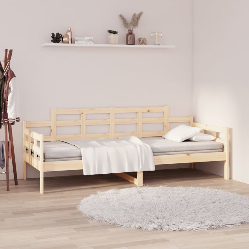 vidaXL Sofá cama madera maciza de pino 80x200 cm vidaXL Sofá cama madera maciza de pino 80x200 cm