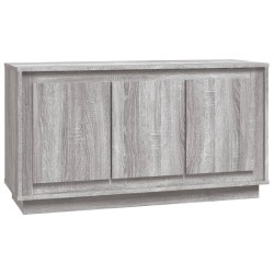 vidaXL Aparador madera contrachapada gris Sonoma 102x35x55 cm