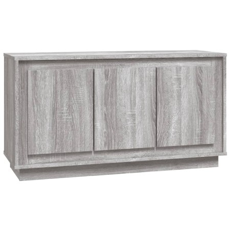 vidaXL Aparador madera contrachapada gris Sonoma 102x35x55 cm