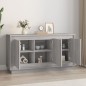 vidaXL Aparador madera contrachapada gris Sonoma 102x35x55 cm vidaXL Aparador madera contrachapada gris Sonoma 102x35x55 cm