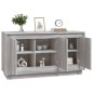 vidaXL Aparador madera contrachapada gris Sonoma 102x35x55 cm vidaXL Aparador madera contrachapada gris Sonoma 102x35x55 cm