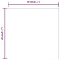 vidaXL Espejo de baño con LED 40x40 cm vidaXL Espejo de baño con LED 40x40 cm