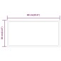 vidaXL Espejo de baño con LED 60x30 cm vidaXL Espejo de baño con LED 60x30 cm