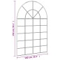 vidaXL Espejo de pared arco de hierro negro 100x150 cm vidaXL Espejo de pared arco de hierro negro 100x150 cm