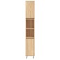 vidaXL Set de muebles de baño 3 pzas madera contrachapada roble sonoma