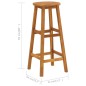 vidaXL Taburetes de cocina 6 unidades madera maciza de acacia vidaXL Taburetes de cocina 6 unidades madera maciza de acacia