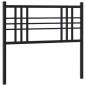 vidaXL Cabecero de metal negro 107 cm vidaXL Cabecero de metal negro 107 cm