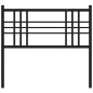 vidaXL Cabecero de metal negro 107 cm vidaXL Cabecero de metal negro 107 cm