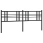 vidaXL Cabecero de metal negro 193 cm