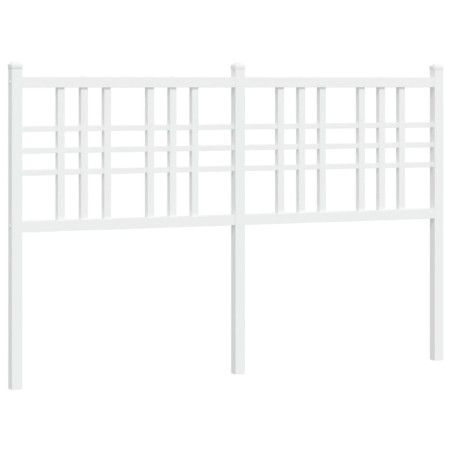 vidaXL Cabecero de metal blanco 120 cm