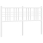 vidaXL Cabecero de metal blanco 140 cm vidaXL Cabecero de metal blanco 140 cm